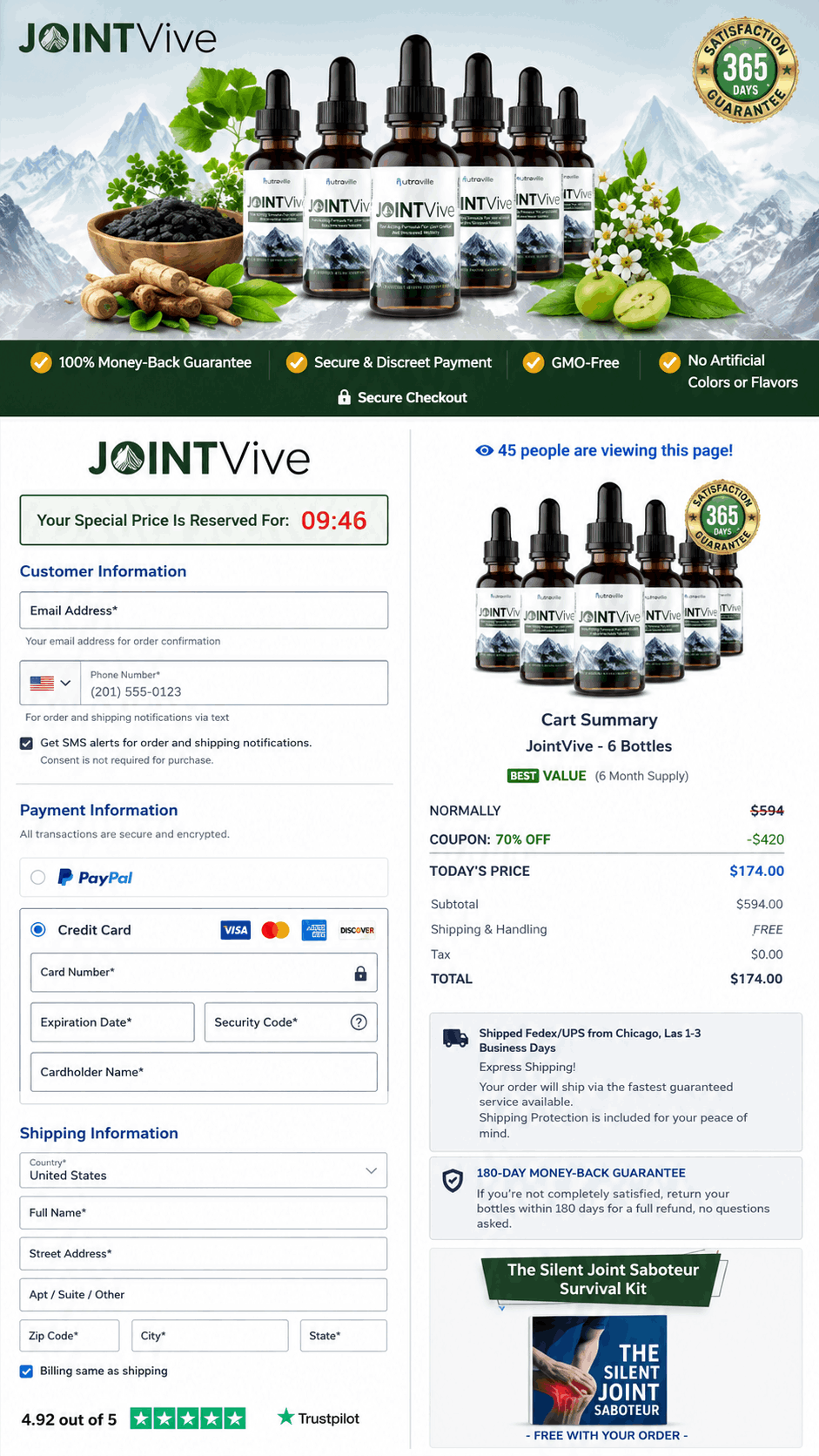 jointvive-order-page